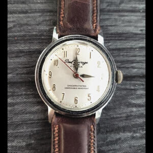 Antique Paul Rivage 17 Jewel Swiss‎ Mens Wrist Watch Running